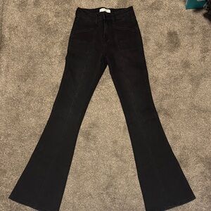 Flying Monkey Charcoal Denim High Rise Flare Jeans NEVER worn!